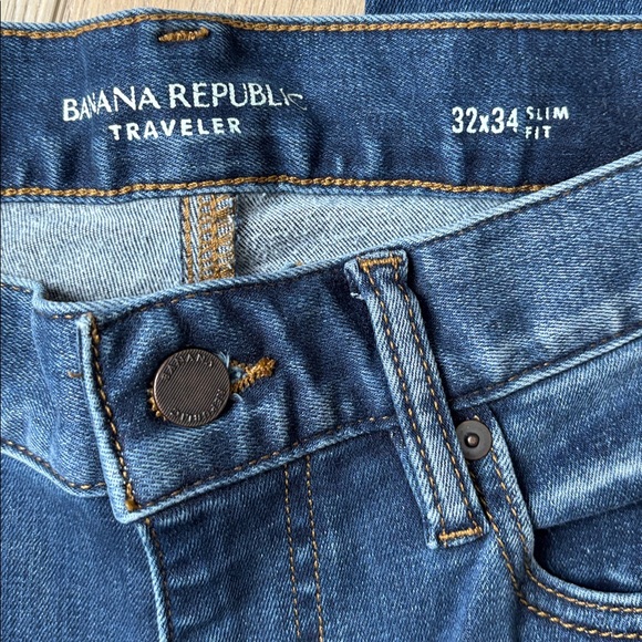 NWOT Banana Republic Luxe Traveler Jean Medium Wash Slim Fit 32x34 - Picture 6 of 8